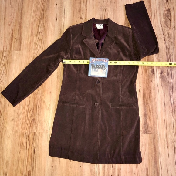 Vintage CLIO Jacket Petite Small Brown Women’s - Picture 4 of 12